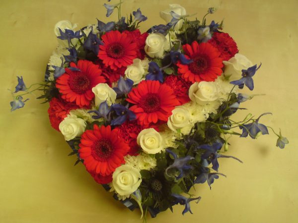 Mixed Flower Male Heart